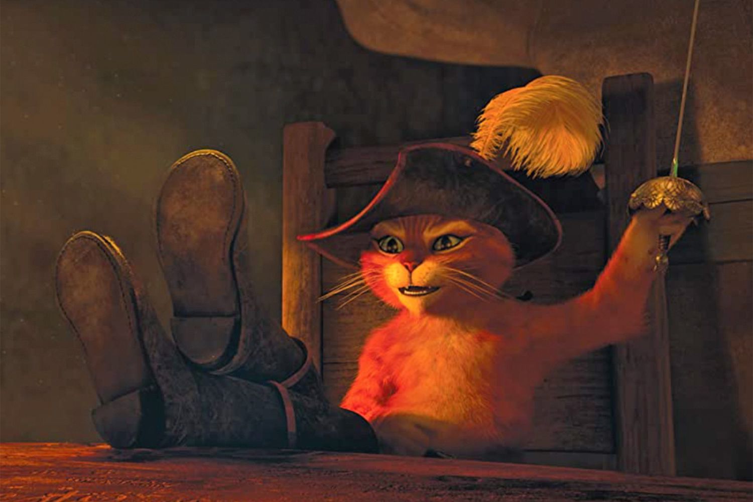 cartoonkat Puss in Boots van Shrek