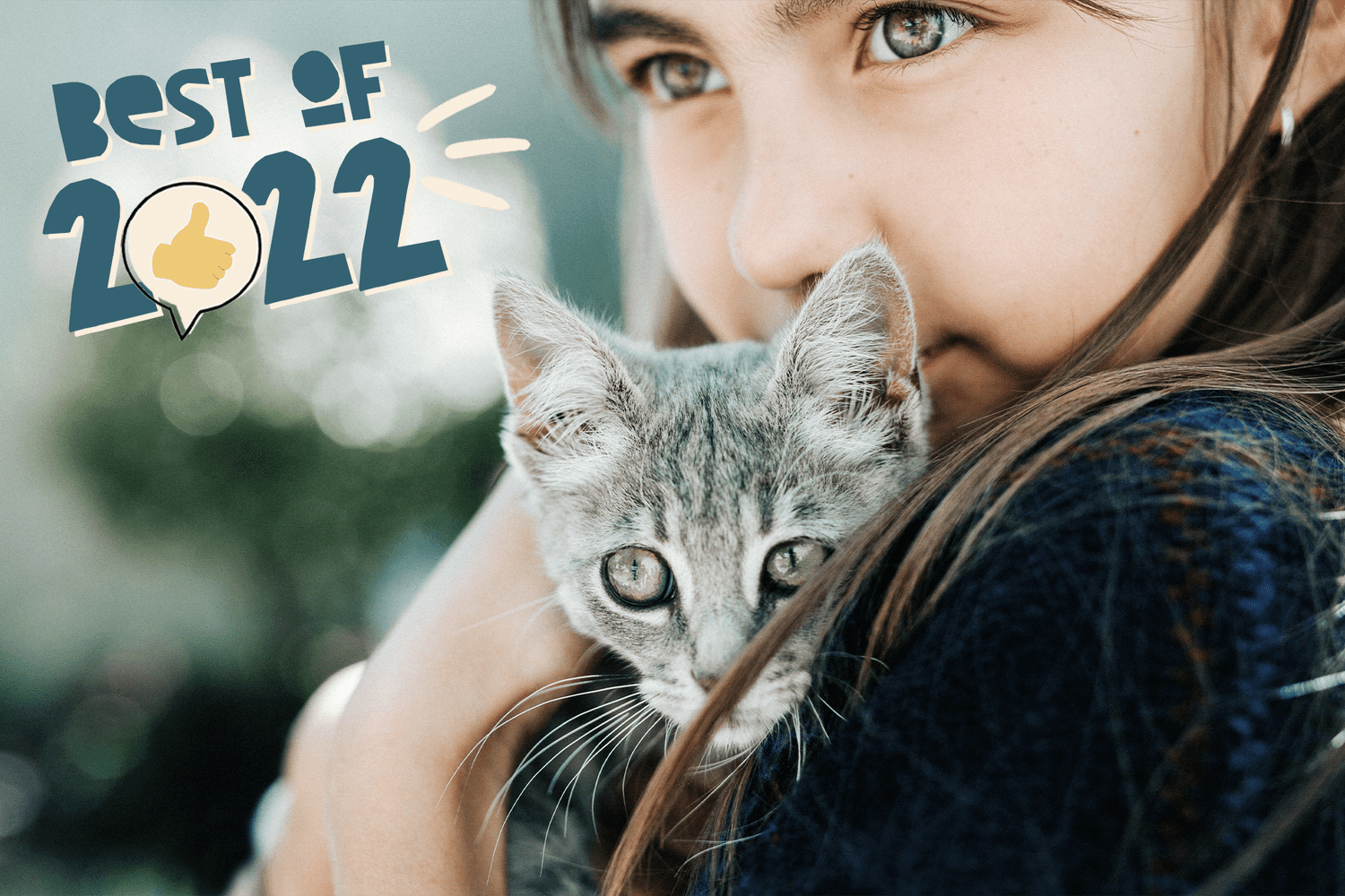 meisje met kitten;  beste kattennamen van 2022