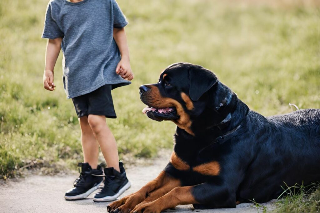 rottweiler goed met kinderen
