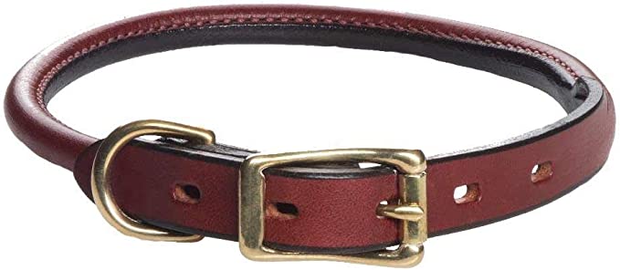 Mendota Products Leather Rolled Collar